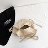 Leather Fabric Shoulder Bag for Women Large Capacity Tote Casual French Bag