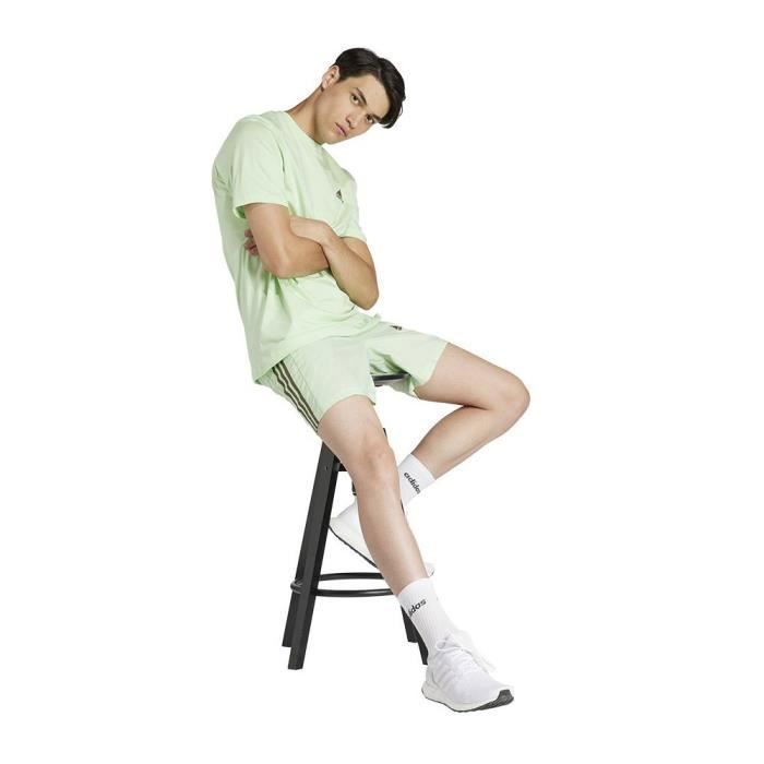 T-shirt - ADIDAS - Sl Sj Tee S IS1315 - Vert - Manches courtes - Col classique