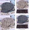 Octagonal Hat With Detachable Short Wavy Wig For Middleaged Women In Spring And Fall Seasons