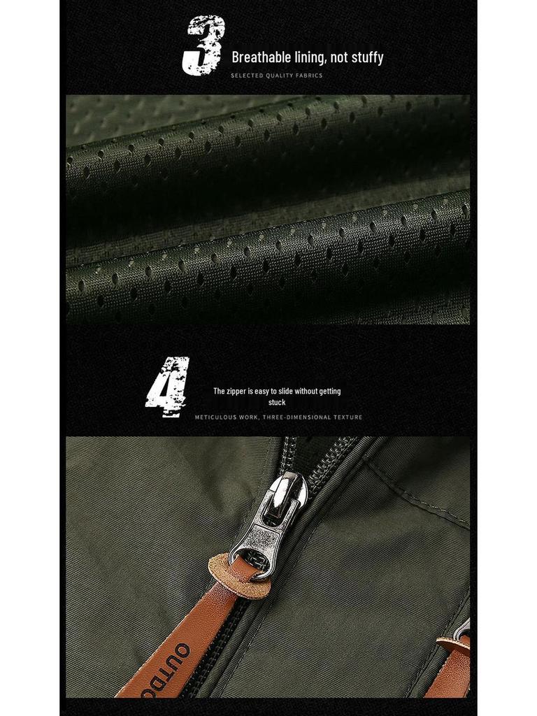 2022 Men's Plus Size Waterproof Windbreaker: Hooded, Windproof, Spring/Autumn Jacket