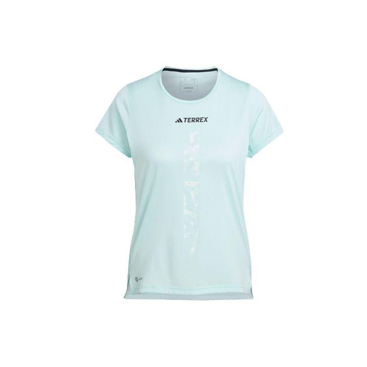 

Adidas Agravic Trail Running Tee With Logo Print Women Tops Light-Green HZ6260