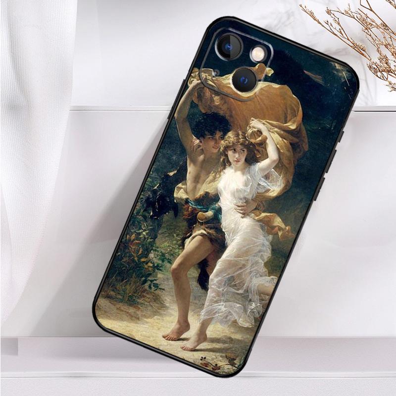 Renaissance Art Paint Shockproof Case For iPhone 17 11 14 15 16 Pro Max Plus 12 13 Mini 16e 17 Air Phone Cover