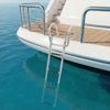 Heavy-Duty 304 Stainless Steel Telescopic Boat Ladder with Handrail & Wide Anti-Slip Pedals - Foldable 4-Step Swimming Pool Ladder  Supports 661 Lbs