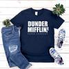 Koszulka Dunder Mifflin prezent biurowy koszula Dwight Schrute zabawny program telewizyjny T Shirt Dunder Mifflin Paper Company koszulki unisex topy