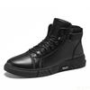 New spring autumn simple comfortable high top men's shoes casual trendy versatile retro warm cotton shoes