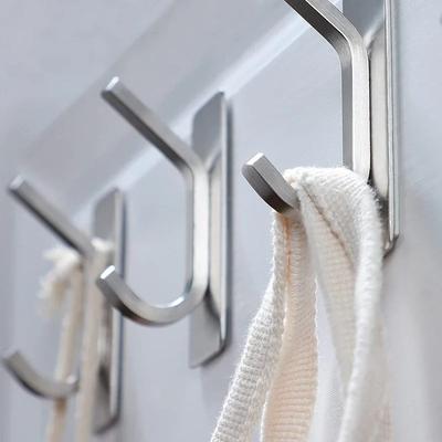 Adhesive Towel Hook 304 Stainless Steel Bathroom Hooks Robe Coat Hanger For Bathroom Shower Kitchen Living Room Depot Wall Hooks