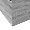 Bed Frame with Drawers Gray Sonoma 75 x 190 cm Engineered Wood