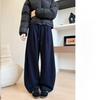 Girl High Waist Flared Pants With Cotton Polyester Fabric For Fall Winter Casual Wear