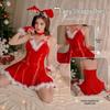 Gece Kulübü ve Sahne Performansı İçin Bağcıklı Bel Korseli Noel Tavşan Kız Cosplay Kostümü