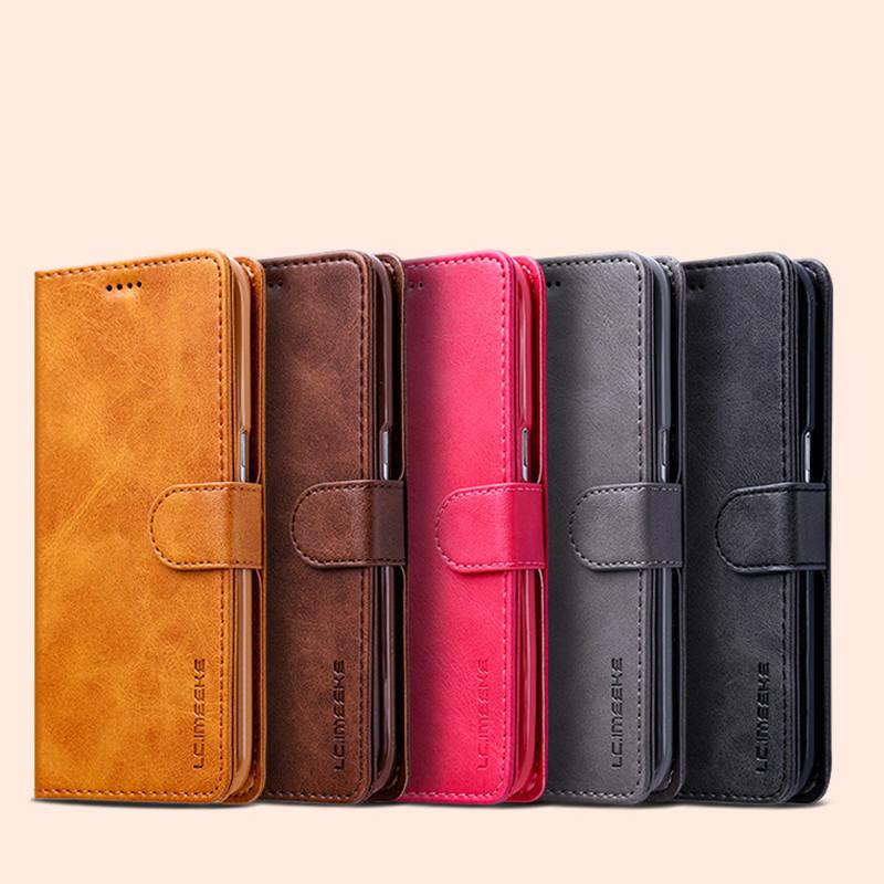 For X Iphone 6s 7 8 Plus Slim Flip Magnetic Leather Case Card Wallet Cover Stand