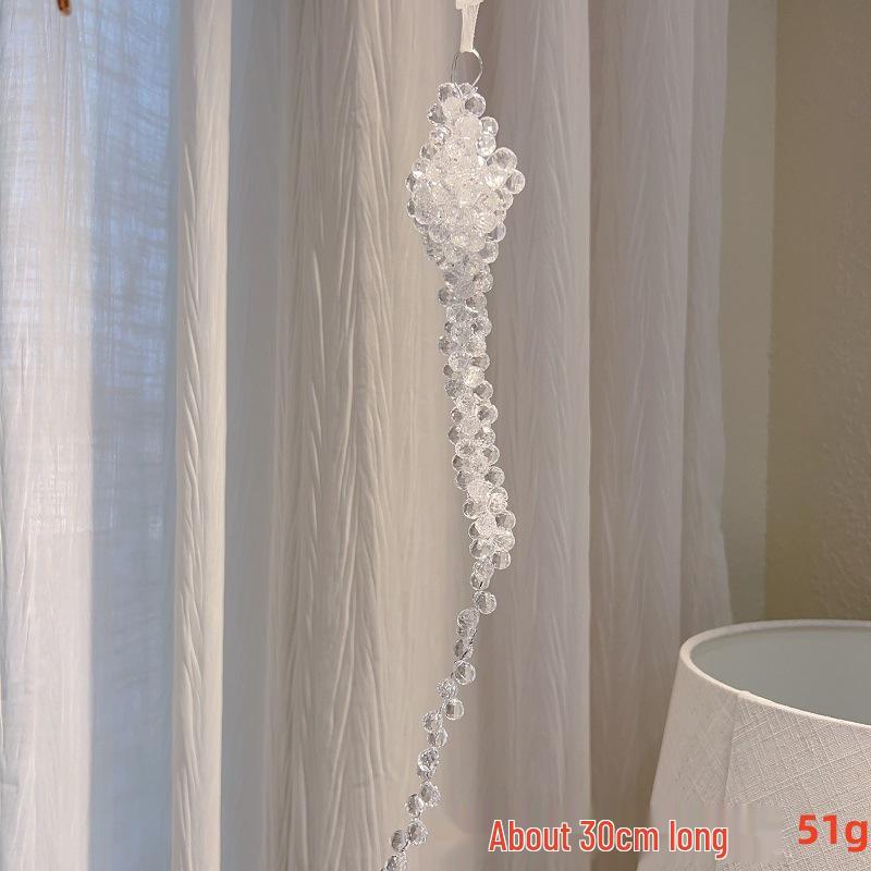 Christmas Ice Crystal Snowflake & Star Ornaments: Acrylic Icicle & Sequin Pendants for Tree & Wreaths