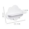 New Wooden Cloud Shelf Floating Shelves Wall Mounted Punch Free Kids Bedroom Bathroom Kitchen Office Storage Display Organizer