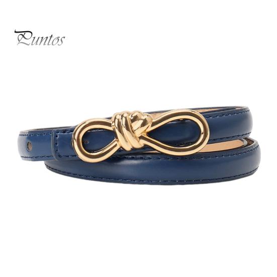 

Ремень из искусственной кожи с застежкой-молнией, пуговицами в форме банта, множеством отверстий, регулируемой длиной, тонкий пояс темно-синий