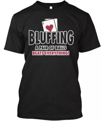 Poker T-Shirt Made In the USA Size S To 5XL