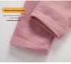 Kids' Medium Collar Warm Double-Sided Brushed Base Layer Set (Autumn Clothing & Pants for Small, Medium, and Large Children)