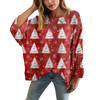 XY-LK01-Pullover hollow blouse 3D printed sweater spring and summer new