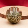 Brass Dragon & Phoenix Walnut Handballs: Retro Finger Exercise Copper Balls (Pair)