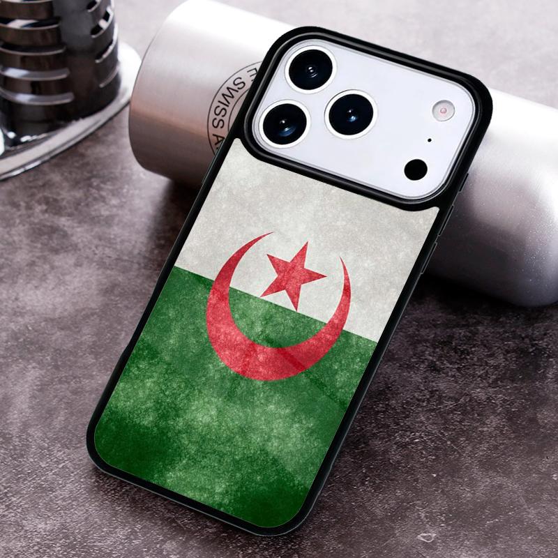 Algeria Flag Phone Case For iPhone 17 16 15 14 13 12 11 Pro Max Plus 17Air Soft Silicone Cover