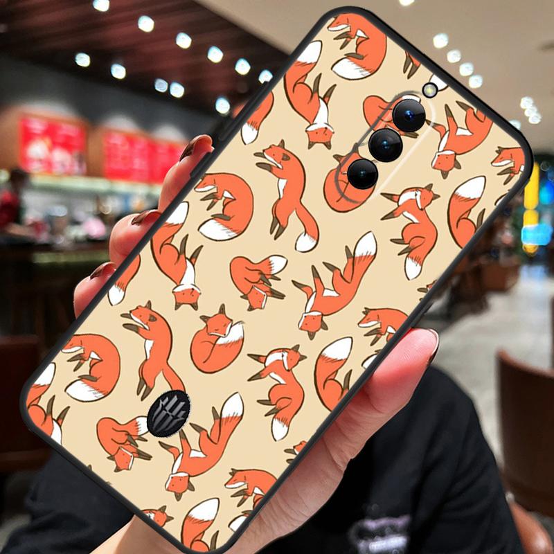 Cartoon Foxes Animal Case For ZTE Nubia Red Magic 10S 10 8 9 8S 9S 11 Pro Plus 5G 6R 6 7 6S 7S Pro 10 Air Cover