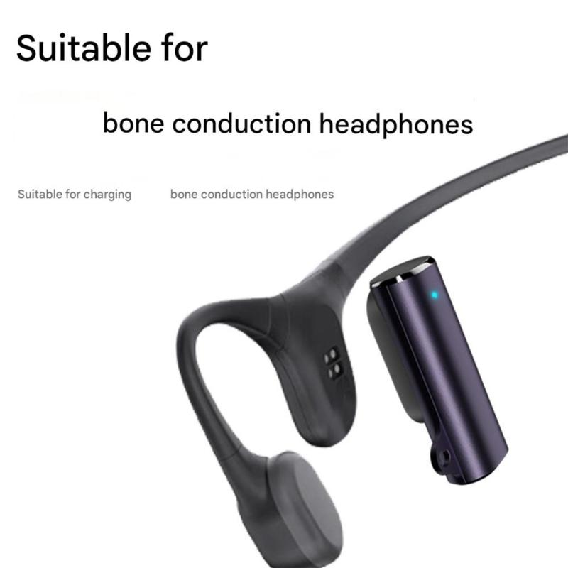 Magnetic Type C Charging Connector With 4Pin 2Pin Compatibility Indicator Light for 2 Bone Conduction Headphones