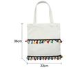 Color Tassel Canvas Bag Fashion One Shoulder Shopping Bag