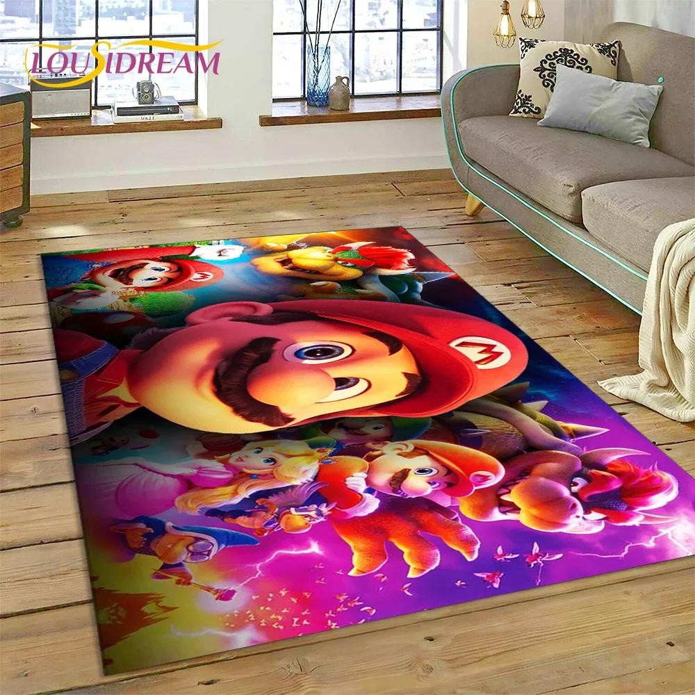 

HD Cartoon 3D M-Mario-o Game Carpet Rug for Bedroom Living Room Home Sofa Decoration,Children Game Large Decor Floor Mat Gift 40x60cm( 15x23in )