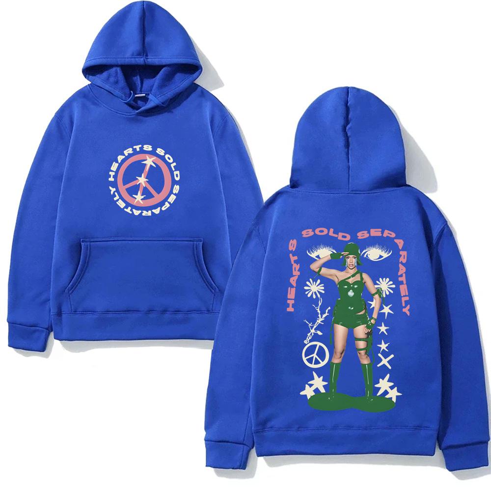 Felpa con cappuccio Mariah the Scientist Peace Hip Hop per Autunno/Inverno Alta Qualità Comoda Ampia Comoda Felpe Abbigliamento in Pile
