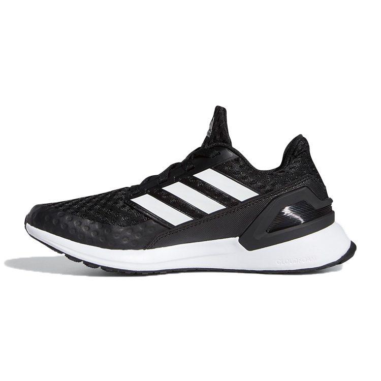 adidas Rapidarun J Comfortable Low Top Kids' Running Shoes Black White Teenagers EF9242