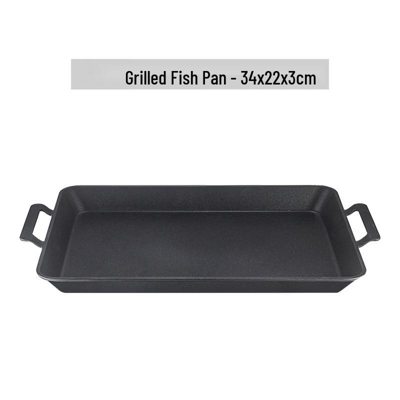 

Rectangular Aluminum Alloy Fish Roasting Pan with Lid