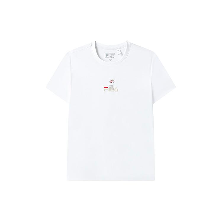 

New FILA T Shirt Women s Standard White F11W329117FWT XS