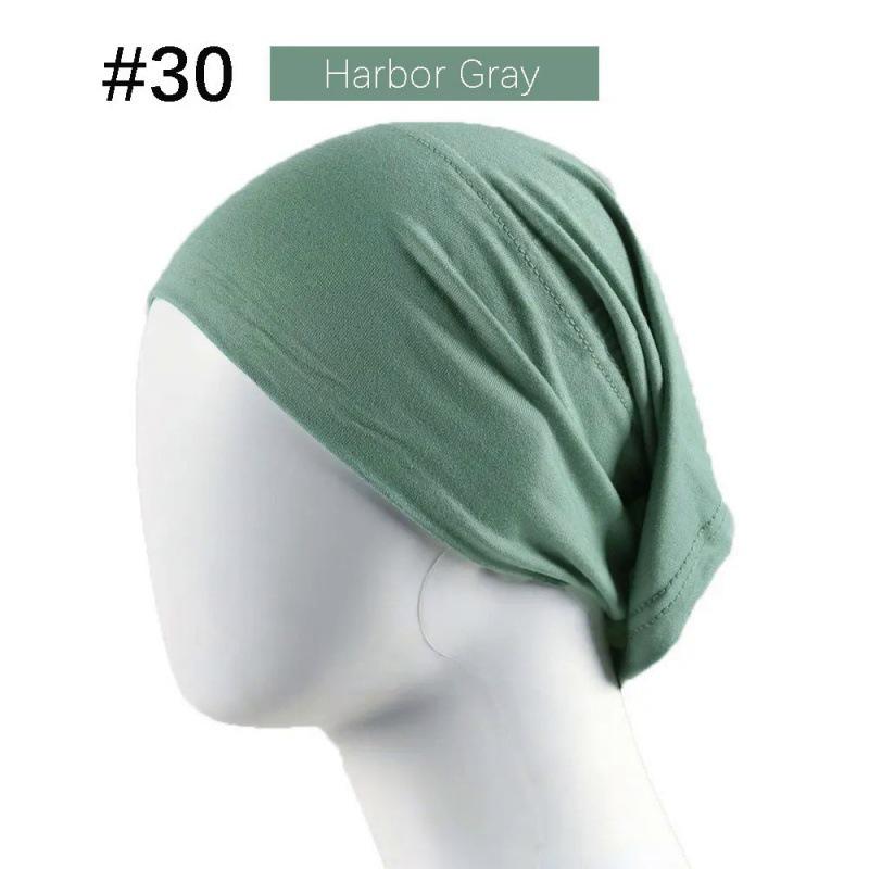 Modal Solid Color Women's High-Elasticity Mercerized Cotton Malaysian Tube Beanie Arabic Snood