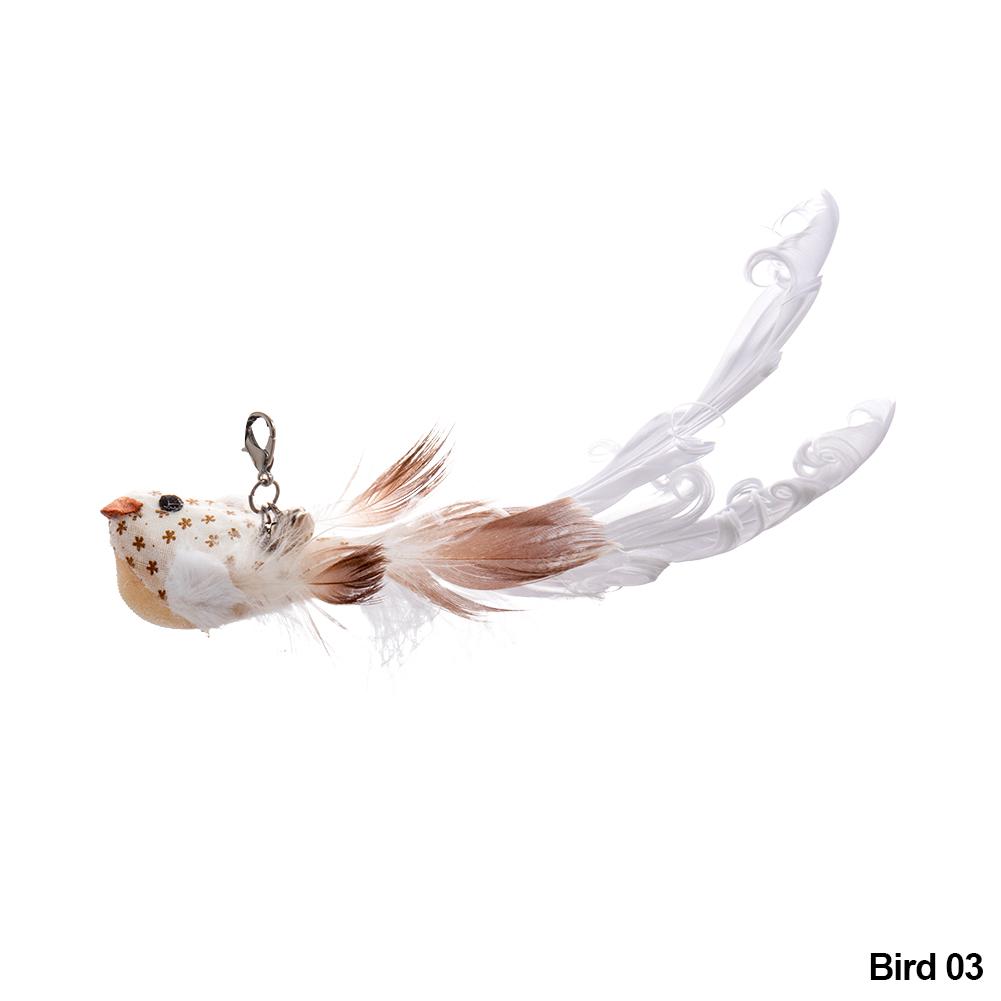 Katze Simulation Vogel Interaktives Spielzeug Lustiger Feder Vogel mit Glocke Katzenstab Spielzeug für Kätzchen Spielen Teaser Stab Spielzeug Katzenbedarf