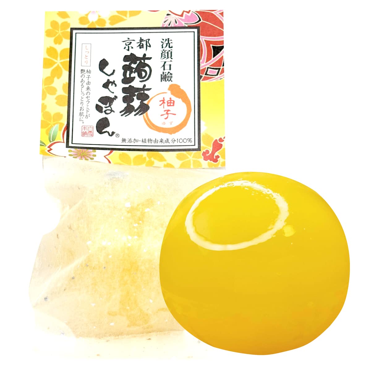 

Мыло конняку Киото Мыло конняку Мыло юдзу Мыло для умывания Содержит керамид Для сухой и чувствительной кожи (80г) [Обновление аромата]