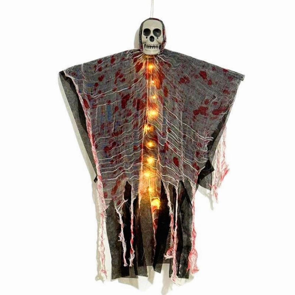 Realistic Hanging Skull Skeleton Props Spooky Skeleton Ghost Ornament  Party Supply