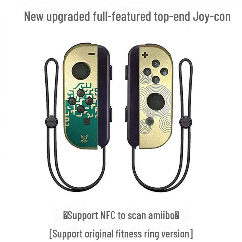 NS Switch JoyCon Bluetooth Controller with Left/Right Handles, Remote Wake-Up, and Hand Strap