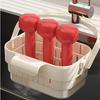 Multifunctional Hanging Sink Strainer Leftover Drain Basket Fruit and Vegetable Washing Basket Hanging Drainer Rack Kitchen Accessories