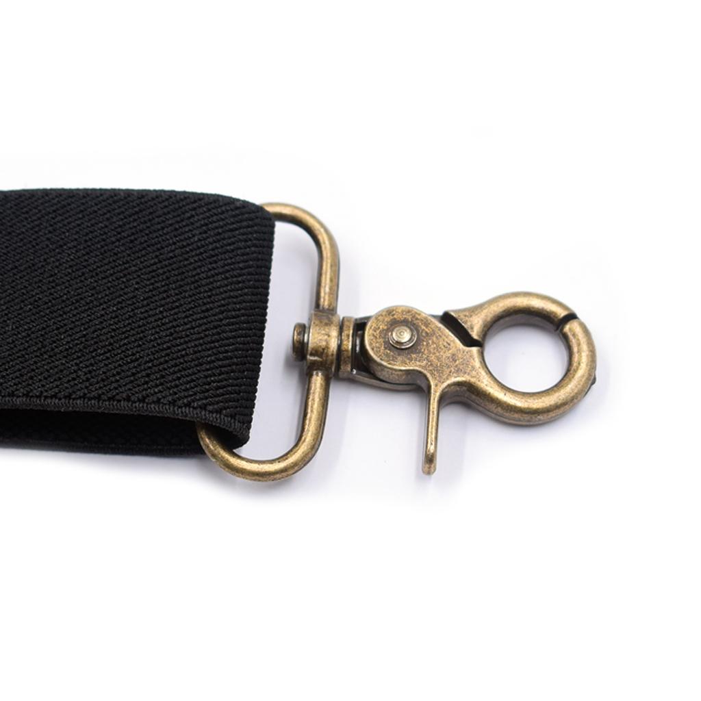 Bretelle Uomo Extra Forti A X - Larghe 3,8 Cm - Regolabili Fino A 120 Cm - Con 4 Clip Metalliche - Per Jeans E Pantaloni Eleganti