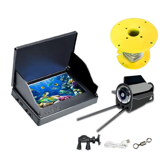 

Подводная рыболовная камера 4,3-дюймовый экран эхолот с ночными градусами широкоугольный IP68 водонепроницаемый высокая четкость озеро лодка каяк рыболовный видоискатель 20M