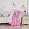 Thick Polyester Plush Fleece Blanket With Double Layer Warmth For Home Use Sleep