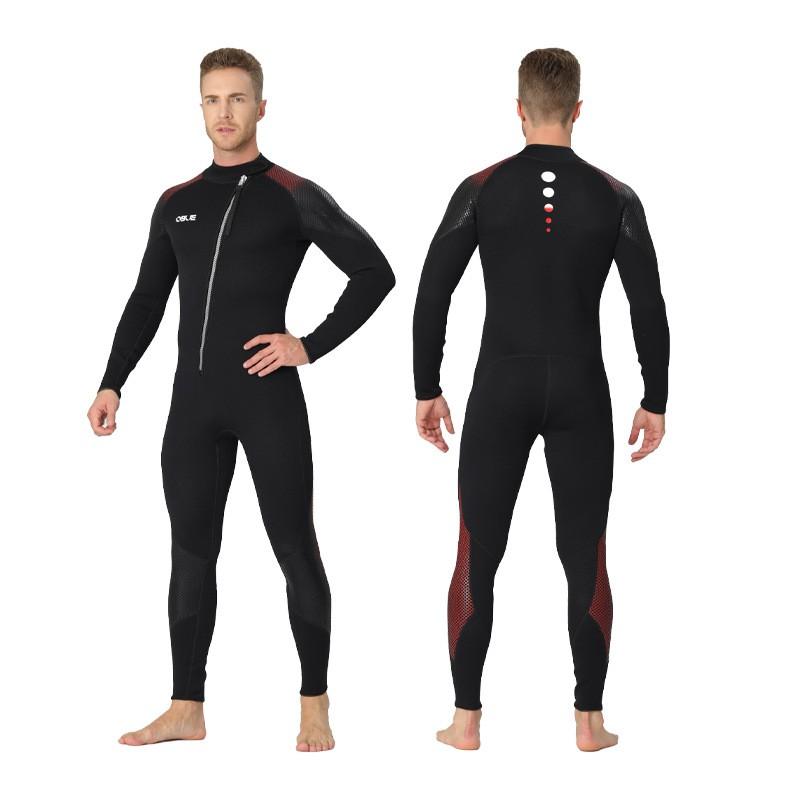 Mens 3mm Full Wetsuit Surfing Swimming Diving Snorkeling Warmth Thermal Neoprene Dive Suit