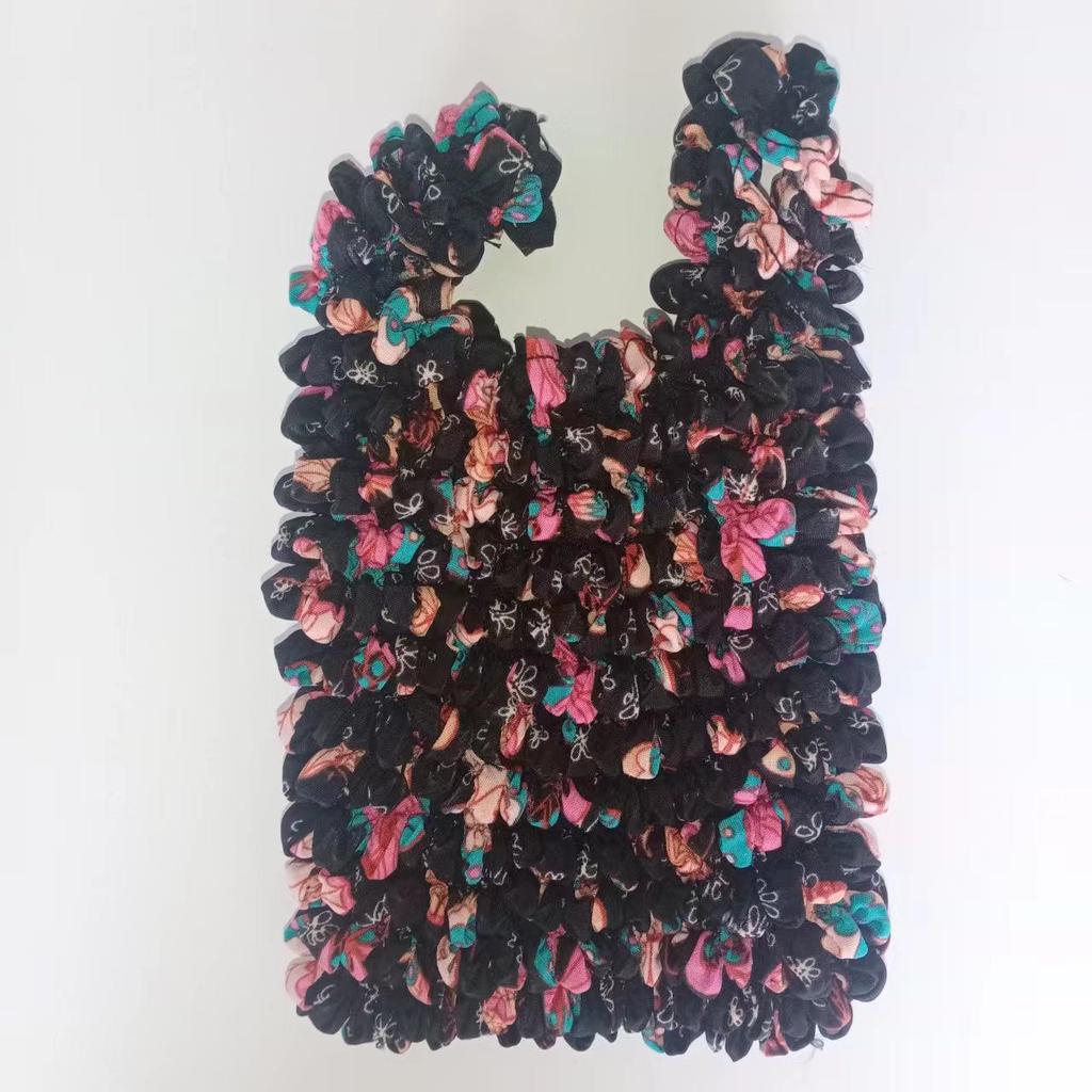 Magic Telescopic Pleated Shopping Bag - Elastic, Bubble Design, Pineapple Style Handbag