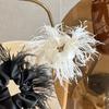 Intestine Hair Ring Feather Hair Rope Satin Hair Ring Korean Style Scrunchies Female Hair Ties