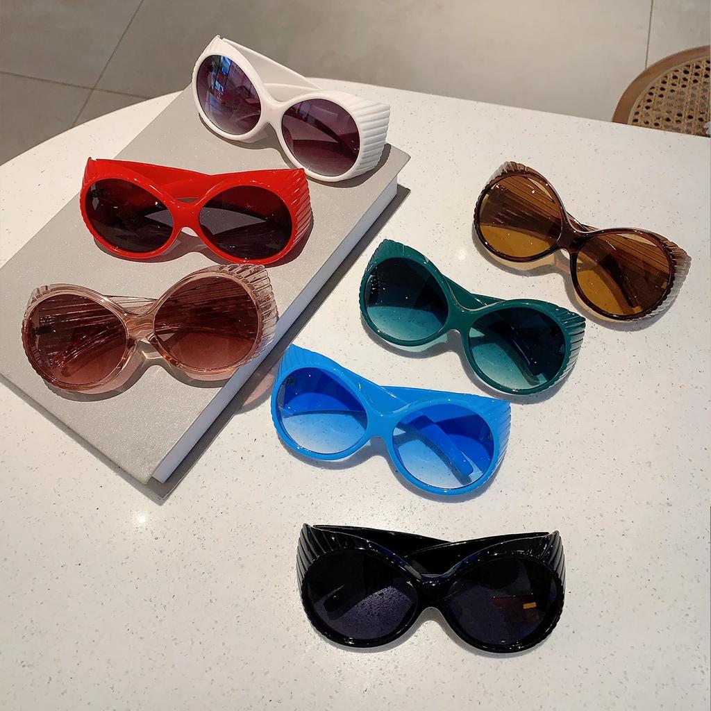Y2k Round Women Sunglasses Stylish Punk Candy Color Outdoor Shades  New Trendy Vintage Brand Designer UV400 Eyewear