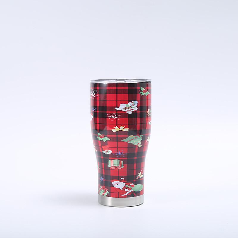 Santa Claus 3d Printing Large Capacity Insulated Cup Perfect For Travel And Gifts
