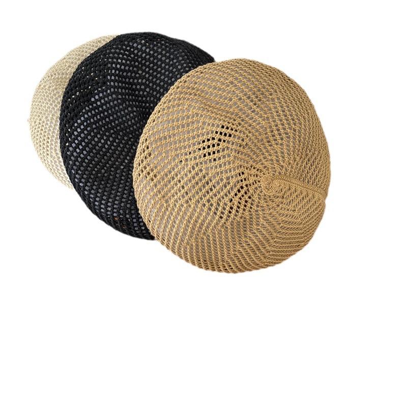 Beret women's summer light and breathable painter hat Internet celebrity face small versatile solid color bud hat tide
