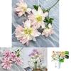 Silk Dahlia Flower Decorations For Wedding Venue And Home Interior Styling