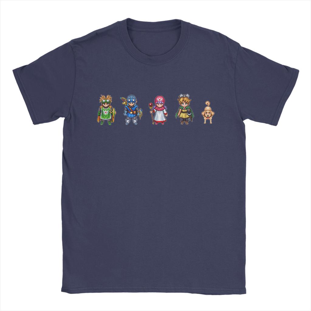 Anime Game Dragon Quest TShirt Summer  Fashion TShirts Unisex Cotton ONeck Oversized Top Tees Short Sleeves Classic Tshirt