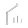 Reinforced L Shaped Wall Support Brackets Rustproof Steel Mounting Hardware for Shelves Cabinets Home Office Storage