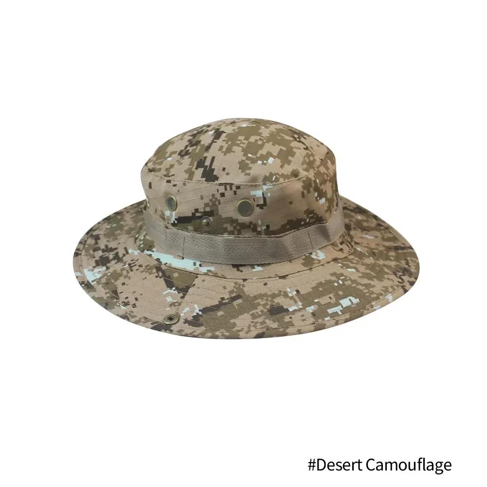 Camouflage Boonie Hut Taktische Fischerhüte Panama Sommerkappe Jagd Wandern Outdoor Camo Sonnenschirme Herren