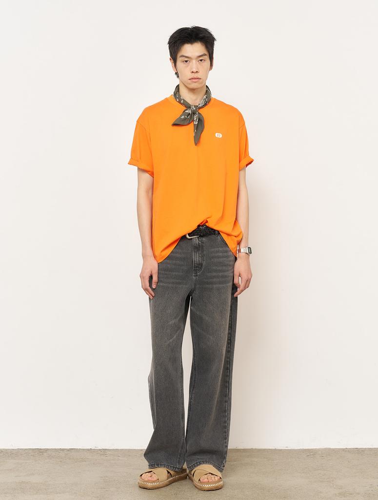 GENERALIDEA Unisex New Idea Regular Short Sleeve T-Shirt [Orange] / Sbe2U01012